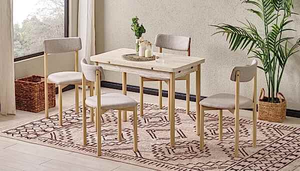 60*100 Yandan Açılır Masa Takımı MT-3242 - 